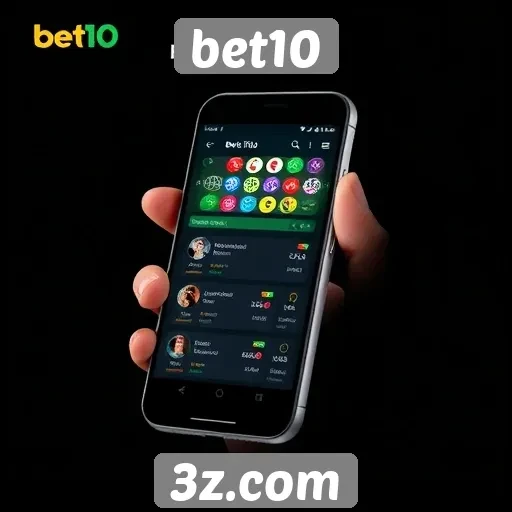 Funcionalidades do aplicativo mobile bet10